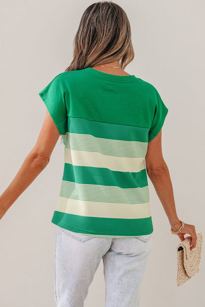 Threaded Pear Galilea Cap Sleeve T Shirt