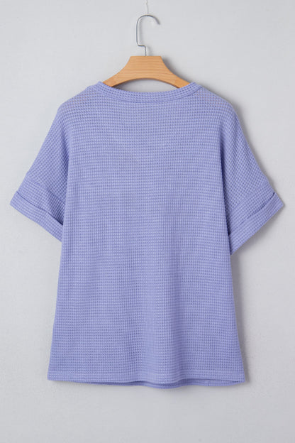 Threaded Pear Nala Short Sleeve Knit Top