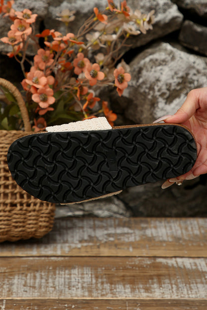 Threaded Pear Anne Open toe Flat Slippers
