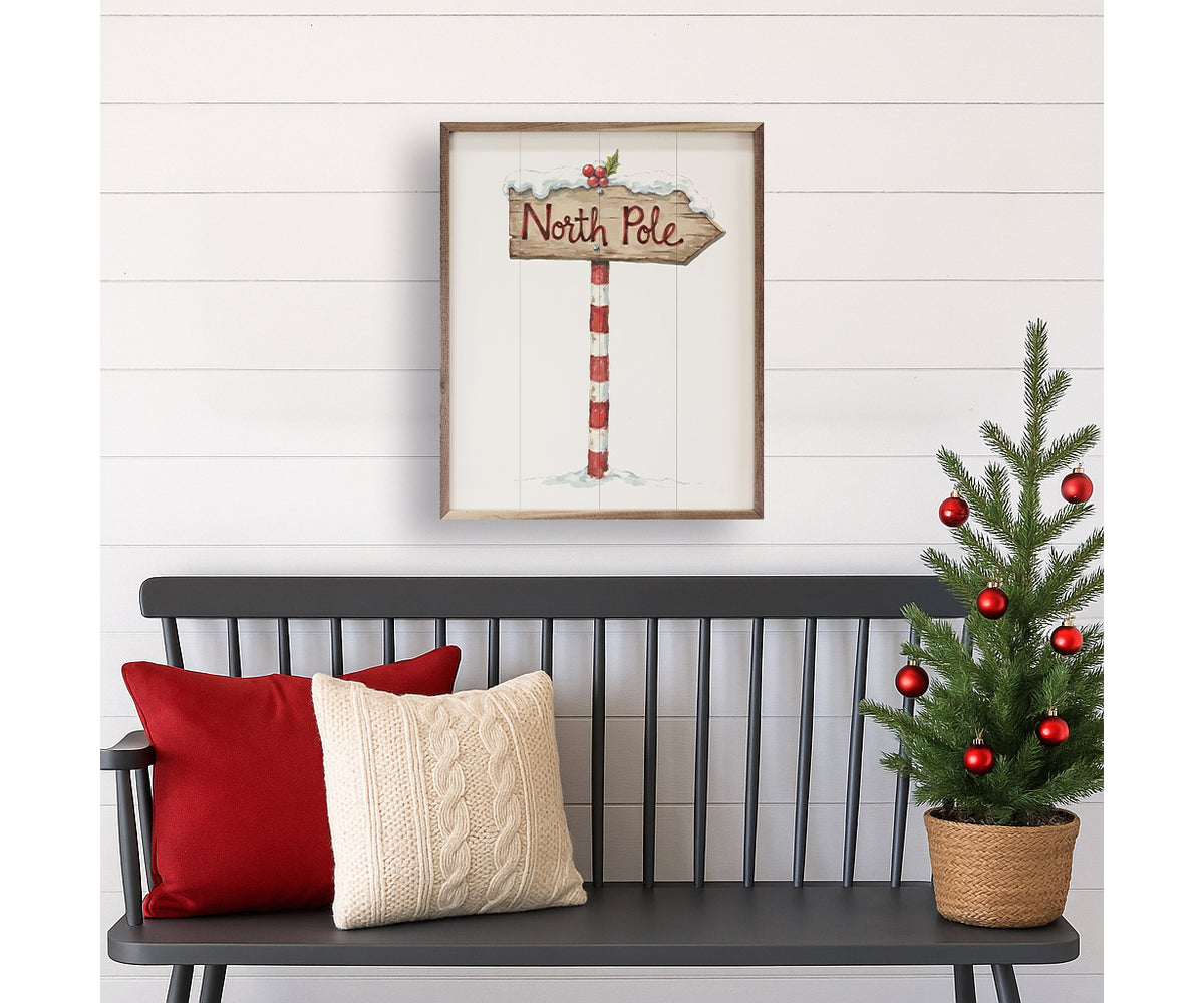 Kendrick Home Christmas North Pole Sign