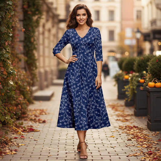 Blue and White-