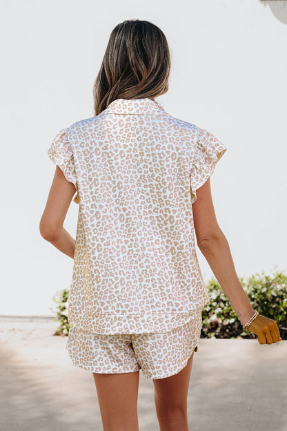 Threaded Pear Giana Zip Polo Top Set
