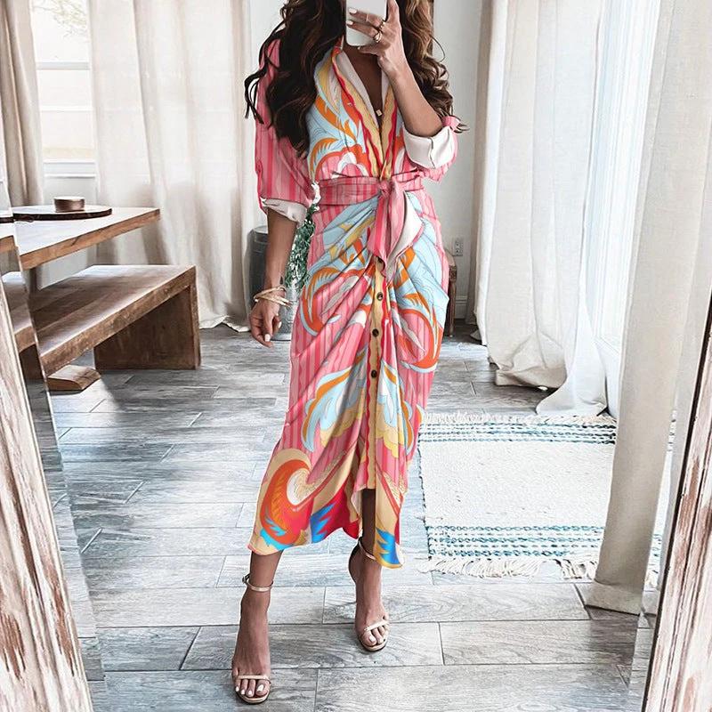 lace up front shirt dress Floor Length Lace Shirt Dress, Occassion Tissue Lace Outfit, Casual African Work Tunic, Trent Wedding Guest Maxi, Minimalist Church Gown