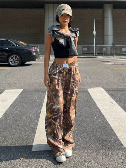 🧢 Women's Y2K Camouflage Cargo Pants