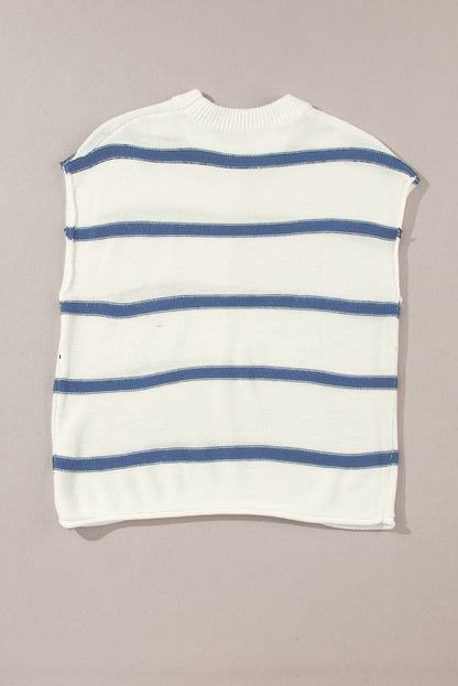 Rhodes Striped Batwing Sleeve Sweater Tee