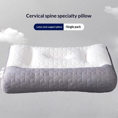 Natural Latex Cervical Pillow – Neck Support with Hot Compress & Inflatable Options