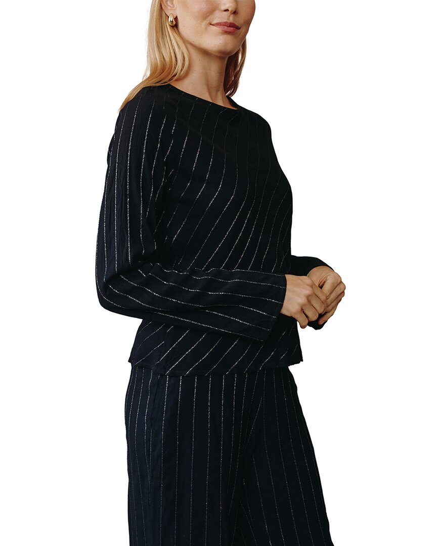 BLKLS-BLACK LUREX STRIPE-