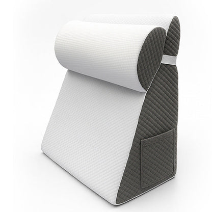 Triangular & Semicircular Bedside Pillow Set – Memory Foam Sofa Backrest Cushions
