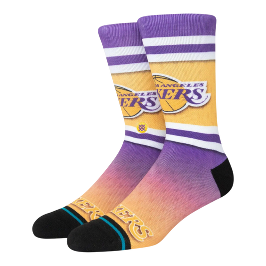 Stance x NBA Los Angeles Lakers Fader Men Crew Socks Purple