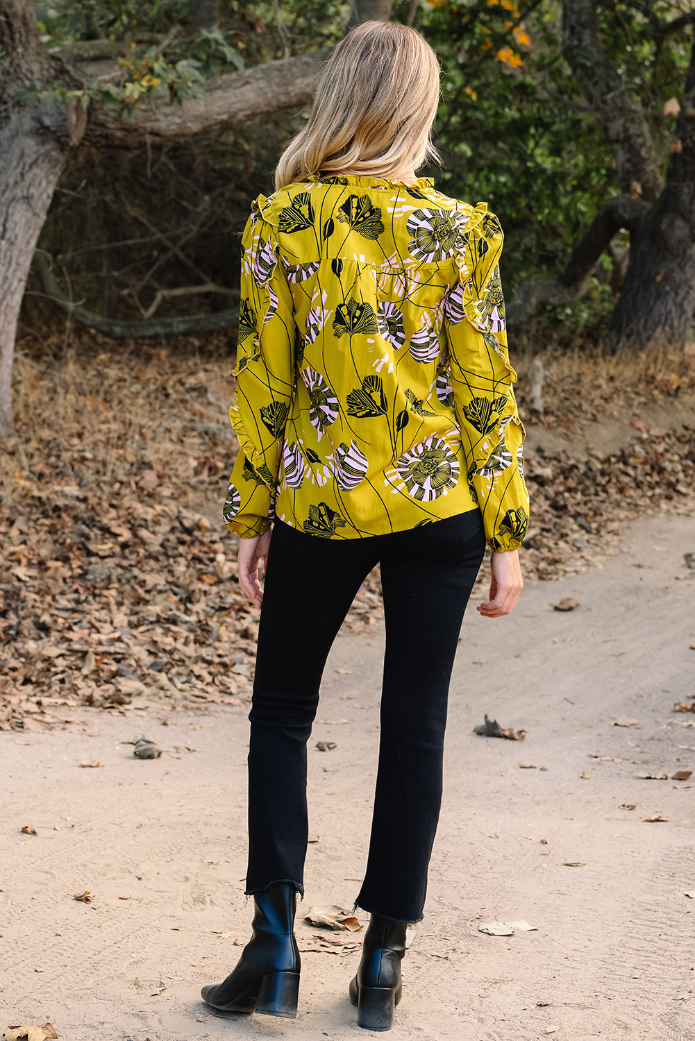 Threaded Pear Emilena Long Sleeve Blouse Long Sleeve Top