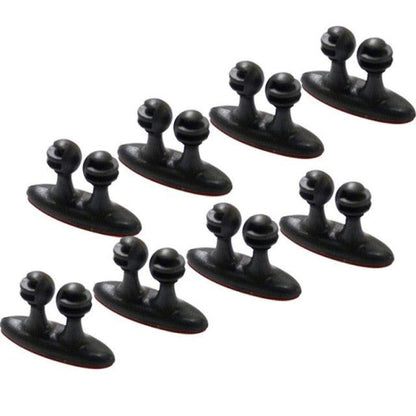 8pcs/set Line Clip Cord Organizer Adhesive Cord Hooks Car Accessories Dashboard Ornament Pendant Cable Wire cord clips Organizer Holder Clamp Self-Adhesive Cord Management System Office Home Car Interior Accessories for Girls Paste Style