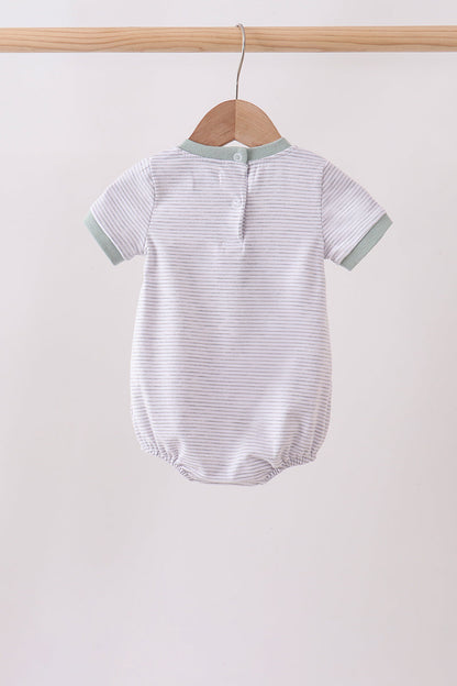 Green vehicle embroidery stripe bubble