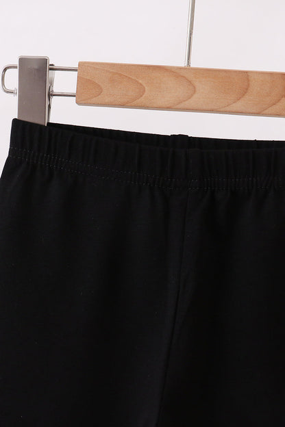 Black icing ruffle pants
