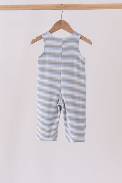 Sage Turkey Embroidery Stripe Jon Jon