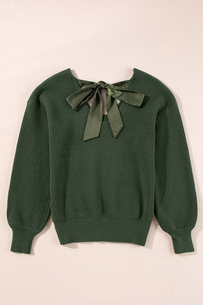 Threaded Pear Lia Knot Back Sweater