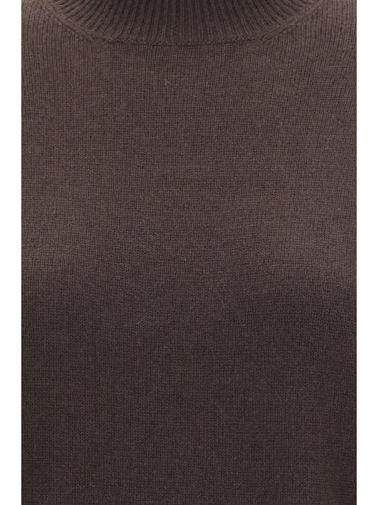 Cashmere Turtleneck Sweater — Coffee
