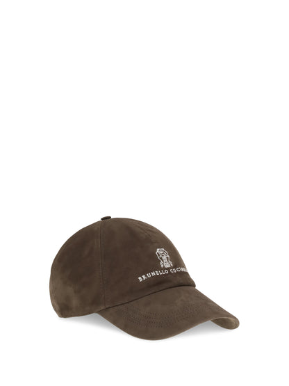 Baseball Cap Suede Espresso/Pearl