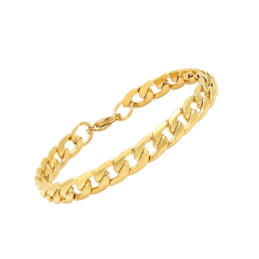 Classic Gold Cuban Link Bracelet