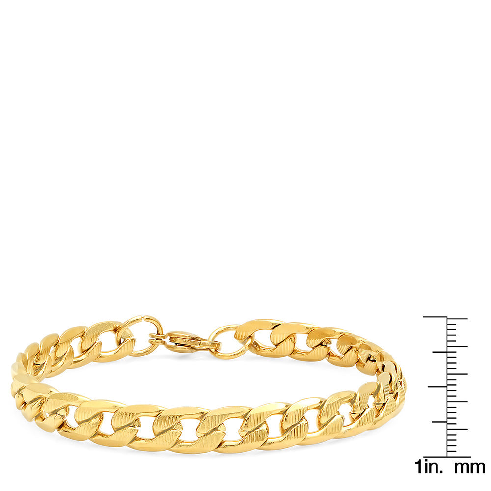Classic Gold Cuban Link Bracelet