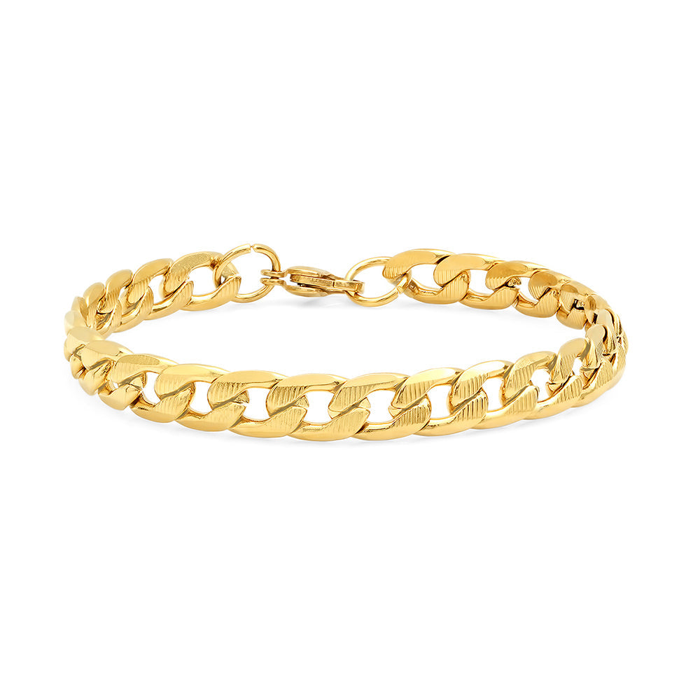 Classic Gold Cuban Link Bracelet