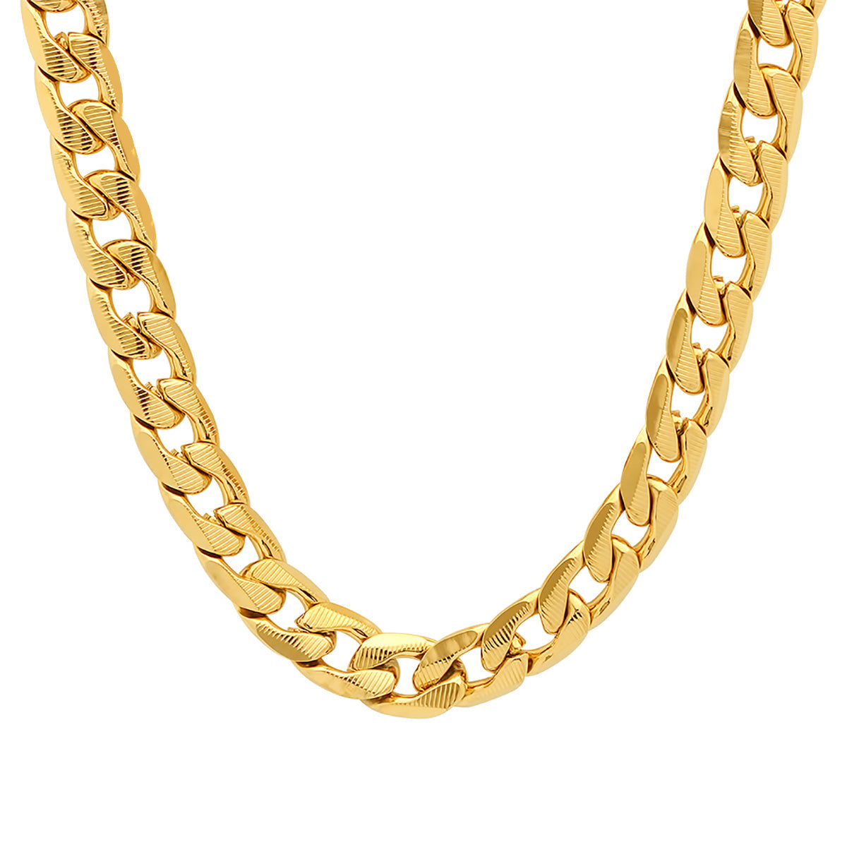 Classic Diamond-Cut Curb Chain