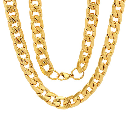 Classic Diamond-Cut Curb Chain