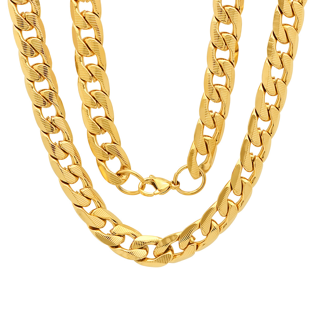 Classic Diamond-Cut Curb Chain