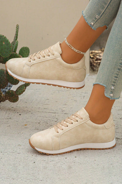 Threaded Pear Wren Suede Lace Up Sneakers