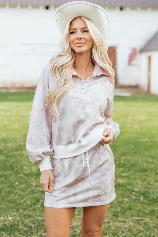 Threaded Pear Romina Drawstring Mini Skort Set