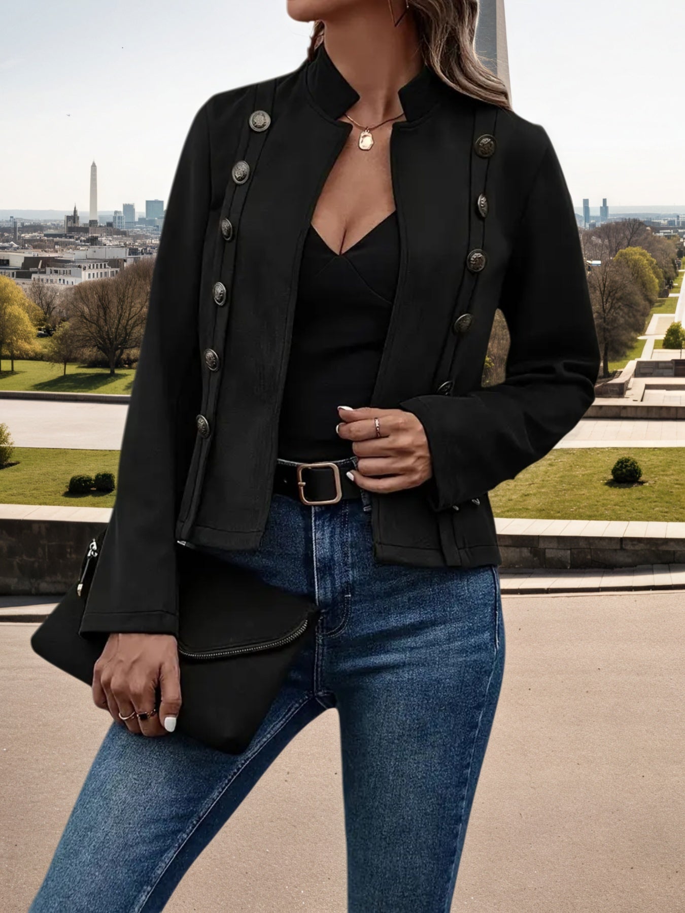 Women’s double breasted casual jacket