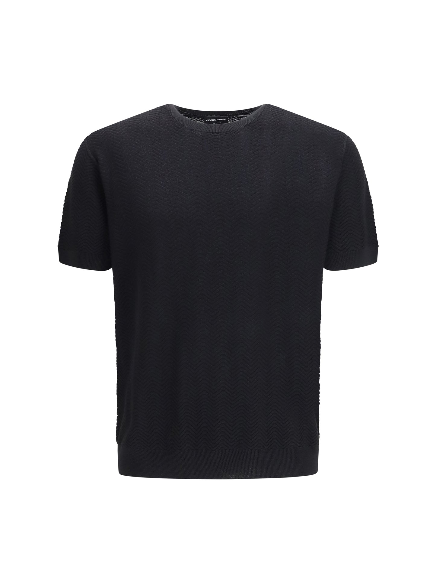 Sweater Short-Sleeve Cotton-Silk Black