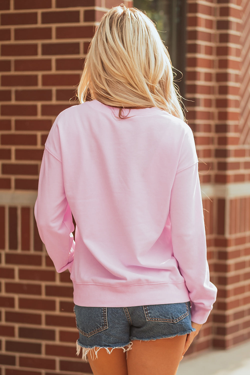 Threaded Pear Andi Rugby Print Casual Sweatshirt