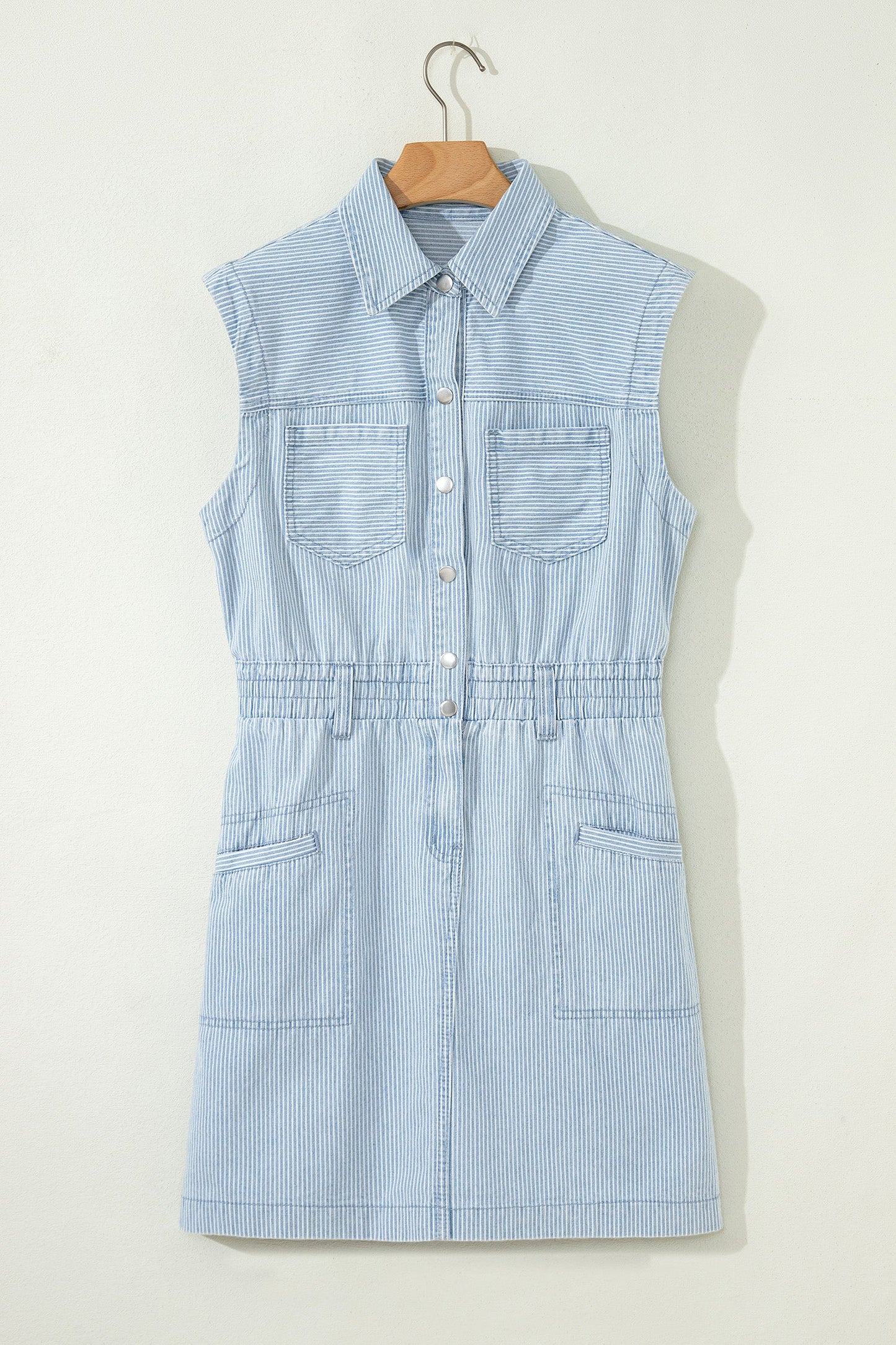 Threaded Pear Anne Front Sleeveless Mini Dress