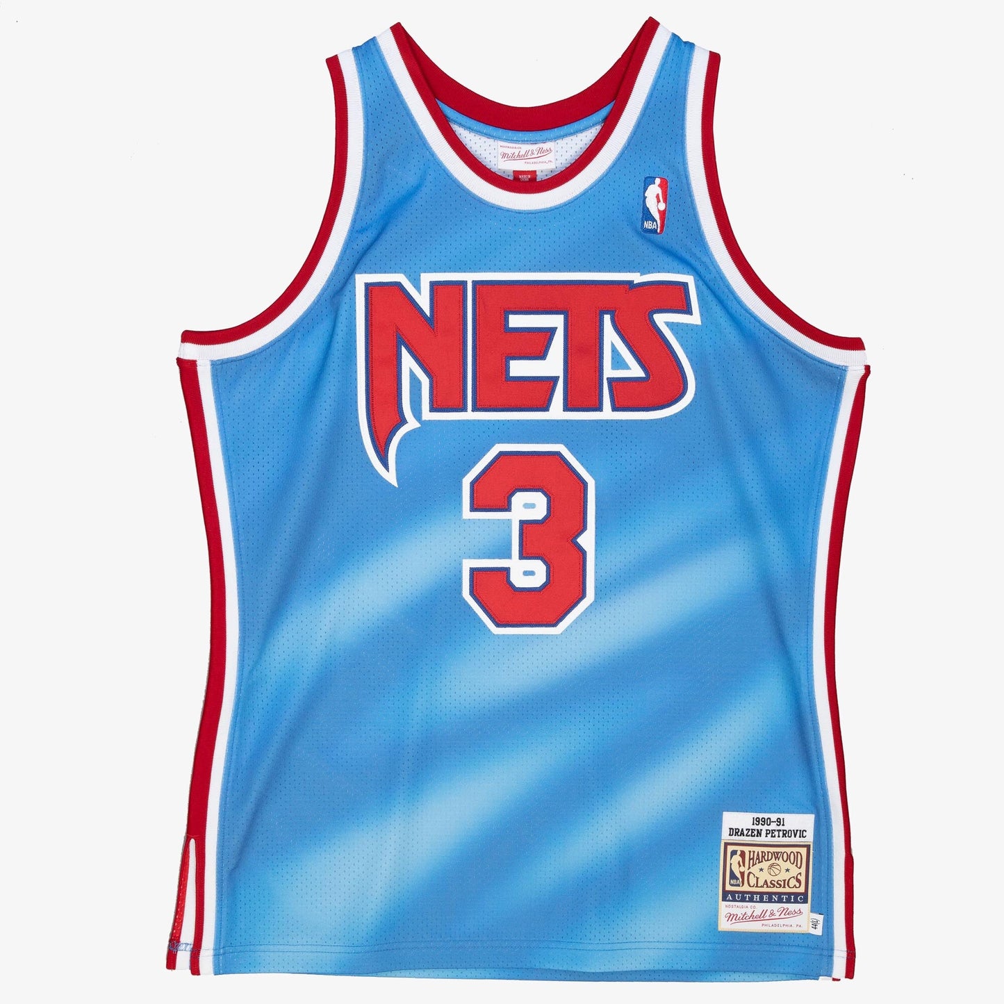 Men's Mitchell & Ness NBA Authentic Jersey Nets 1990 Drazen Petrovic