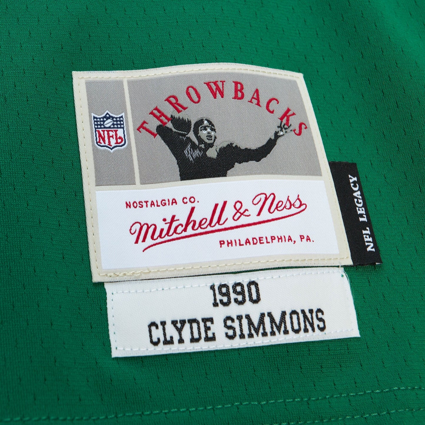 Men's Mitchell & Ness NFL Dark Jersey Eagles 1990 Clyde Simmons