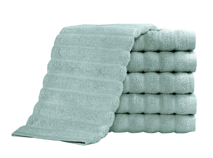 Classic Turkish Towels 100% Turkish Cotton Washcloths Set of 6, Absorbent & Quick Dry, Face Towels Wash Cloths for Hotel, Spa & Gym I 13"x13" - Classic Turkish Towels