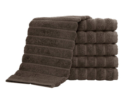 Classic Turkish Towels 100% Turkish Cotton Washcloths Set of 6, Absorbent & Quick Dry, Face Towels Wash Cloths for Hotel, Spa & Gym I 13"x13" - Classic Turkish Towels