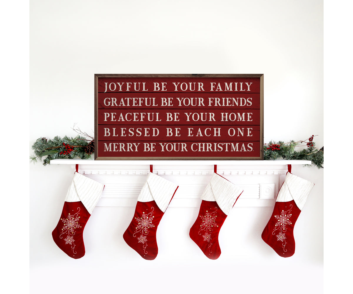 Kendrick Home Merry Be Your Christmas Red