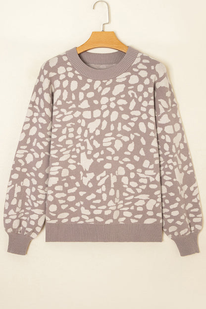 Threaded Pear Avery Trim Drop Shoulder Sweater