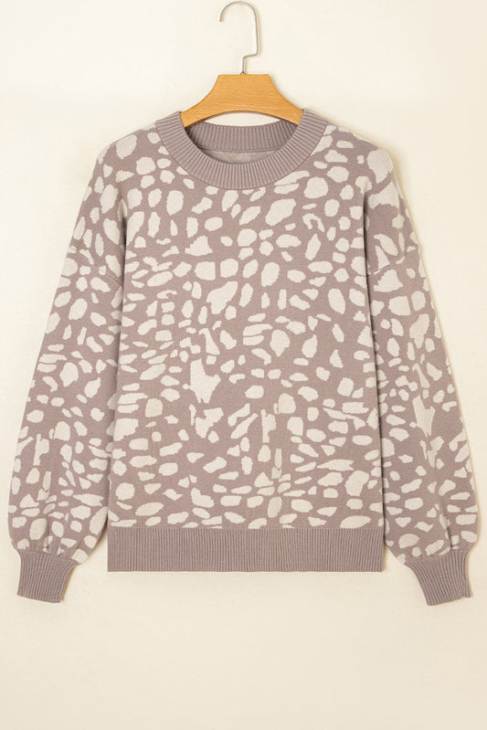 Threaded Pear Avery Trim Drop Shoulder Sweater