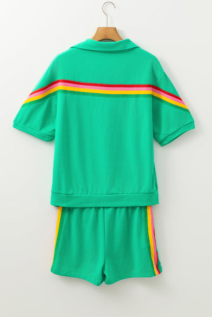 Threaded Pear Anaya Collared Short Sleeve Top