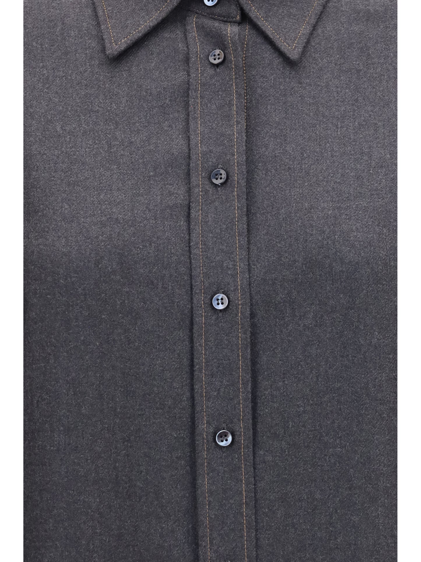 Shirt Virgin Wool Anthracite