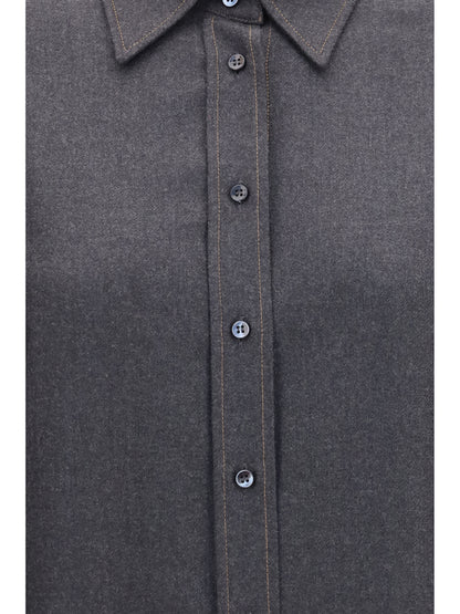 Shirt Virgin Wool Anthracite
