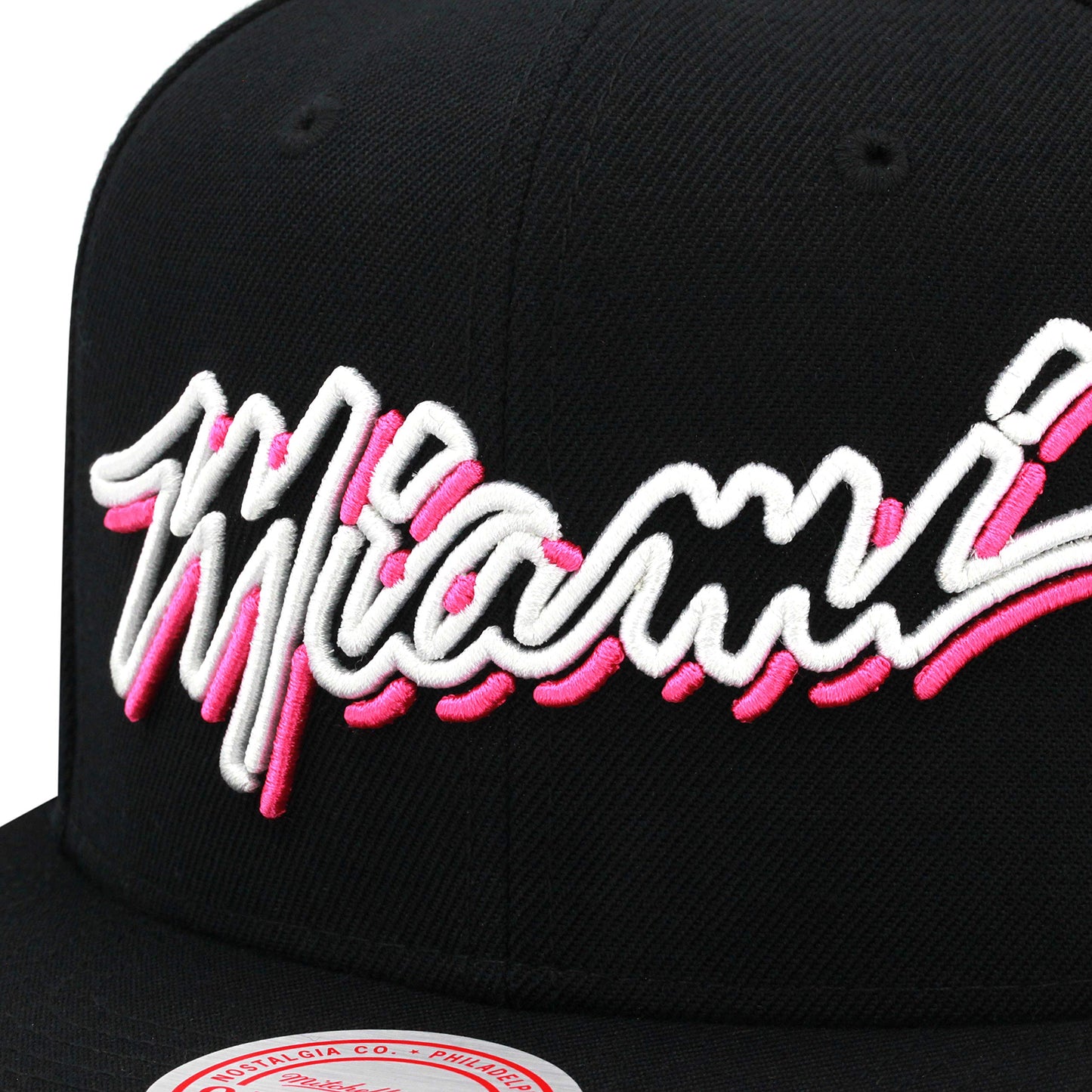 Mitchell & Ness Men's NBA Miami Heat Neon Vice Lights Snapback Snapback Caps