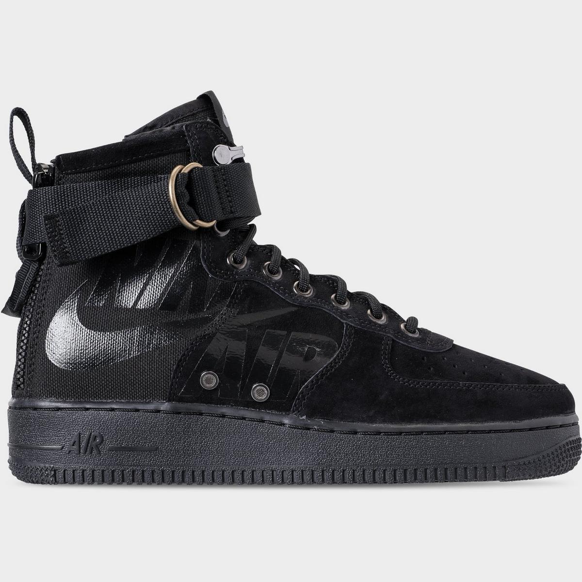 [917753-008] Mens Nike Sf Air Force 1 Mid 'black Cool Grey'