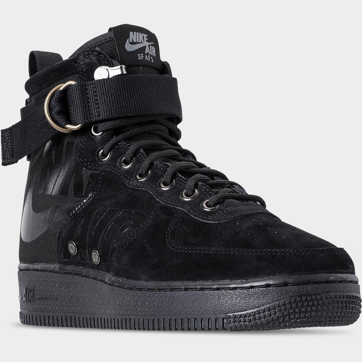 [917753-008] Mens Nike Sf Air Force 1 Mid 'black Cool Grey'