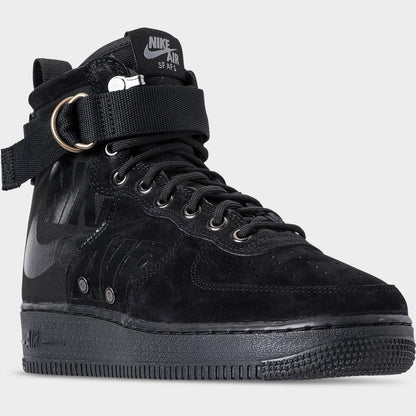 [917753-008] Mens Nike Sf Air Force 1 Mid 'black Cool Grey'