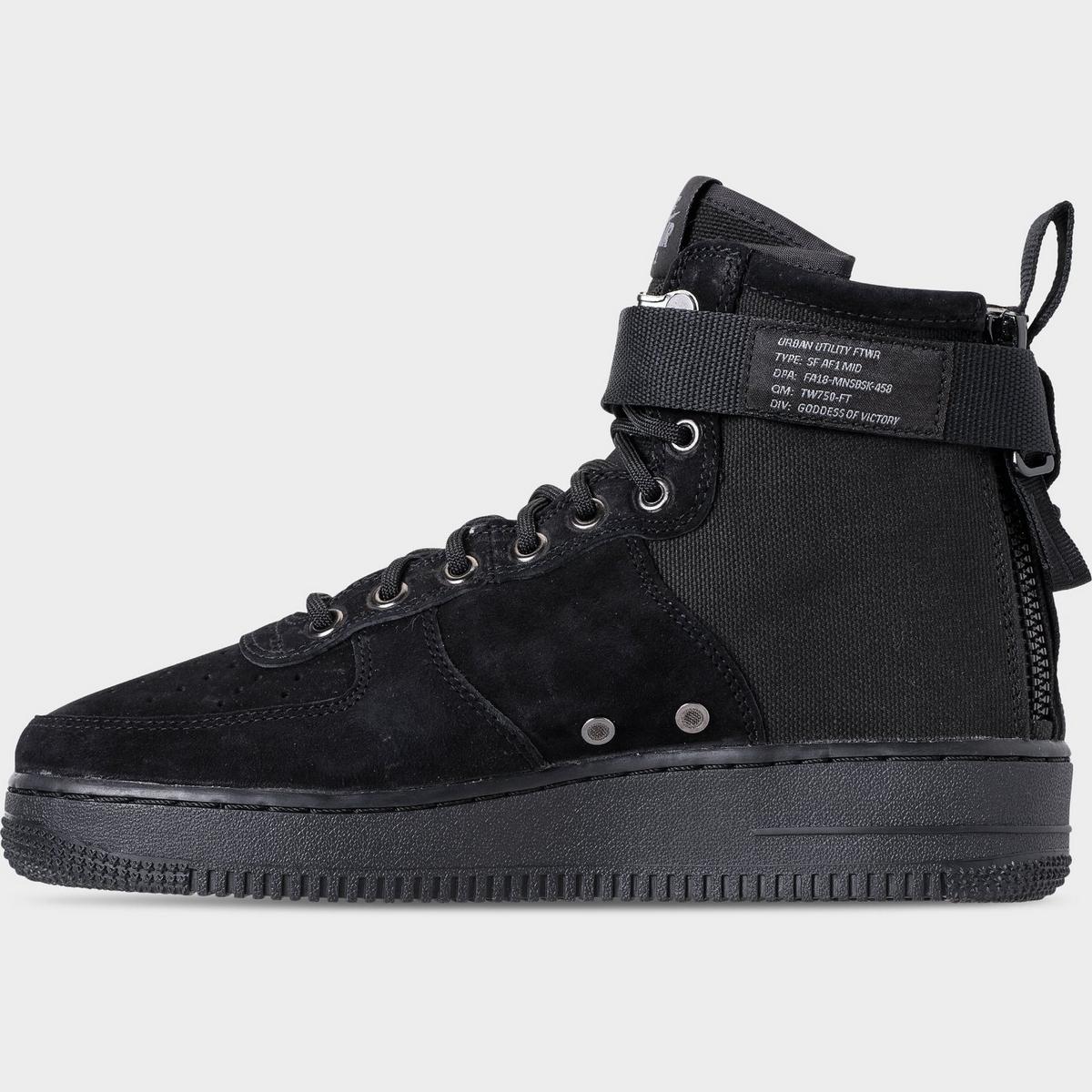 [917753-008] Mens Nike Sf Air Force 1 Mid 'black Cool Grey'