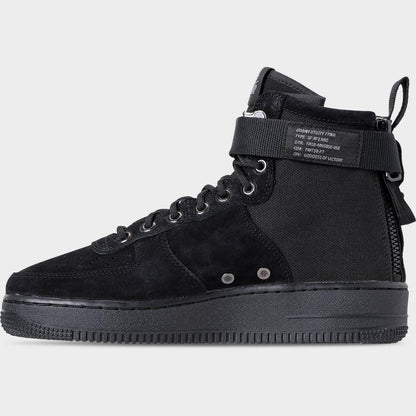 [917753-008] Mens Nike Sf Air Force 1 Mid 'black Cool Grey'