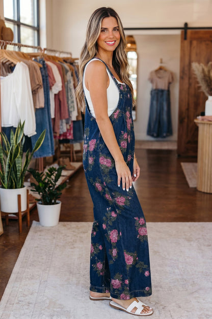 Threaded Pear Akira Waist Wide Leg Jumpsuit